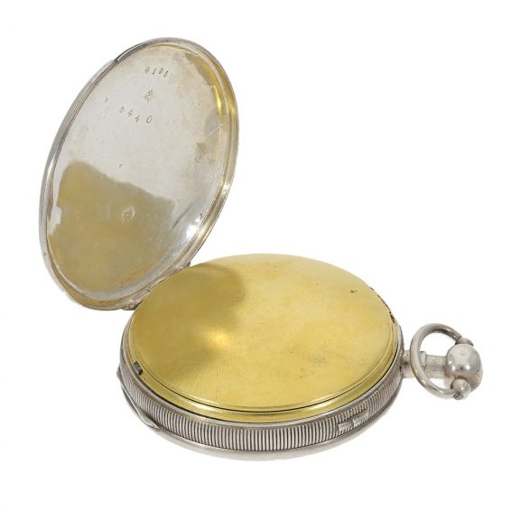 Silver open faced repeating verge pocket watch Circa 1800 Silver open faced repeating verge pocket watch Circa 1800