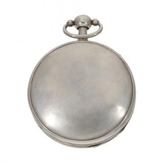 Silver open faced repeating verge pocket watch Circa 1800
