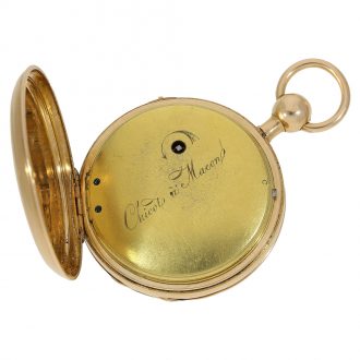 Small French quarter repeater with skeletonized dial Circa 1830