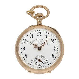 Beautiful Swiss gold Art Nouveau lady’s pocket watch Circa 1910