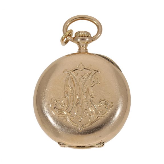 Beautiful Swiss gold Art Nouveau lady’s pocket watch Circa 1910 Beautiful Swiss gold Art Nouveau lady’s pocket watch Circa 1910