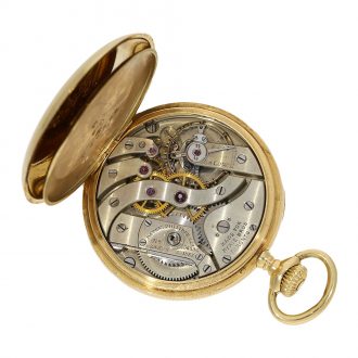 Swiss 18K gold open faced lady's lever watch Circa 1905