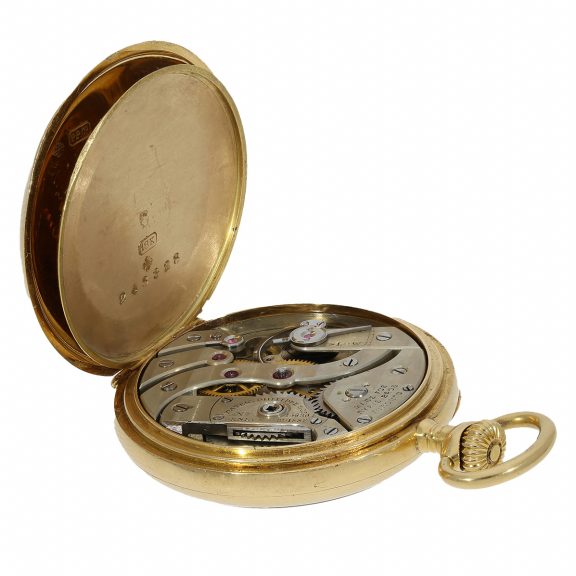 Swiss 18K gold open faced lady's lever watch Circa 1905 Swiss 18K gold open faced lady's lever watch Circa 1905