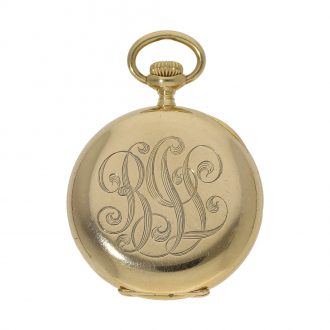 Swiss 18K gold open faced lady's lever watch Circa 1905
