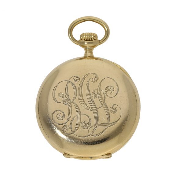 Swiss 18K gold open faced lady's lever watch Circa 1905 Swiss 18K gold open faced lady's lever watch Circa 1905