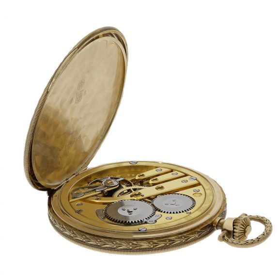 Swiss 14K gold keyless Art Deco lever pocket watch Circa 1925 Swiss 14K gold keyless Art Deco lever pocket watch Circa 1925