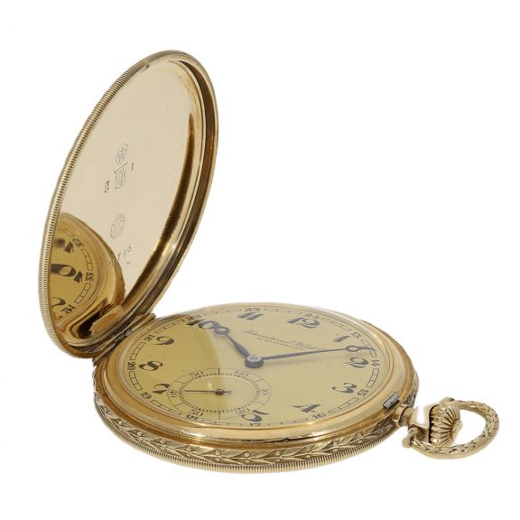 Swiss 14K gold keyless Art Deco lever pocket watch Circa 1925 Swiss 14K gold keyless Art Deco lever pocket watch Circa 1925