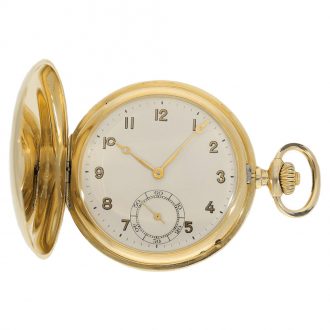 Swiss 14K gold IWC Schaffhausen chronometer Circa 1918