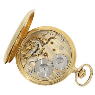 Swiss 14K gold IWC Schaffhausen chronometer Circa 1918
