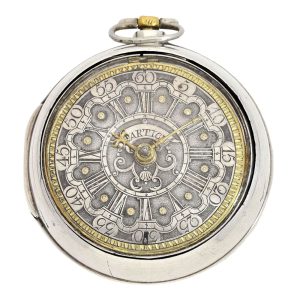 German silver open faced verge pocket watch Circa 1678