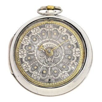 German silver open faced verge pocket watch Circa 1678