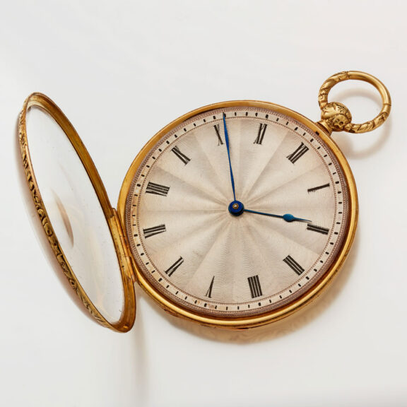 French watch with unusual engine turned silver dial Circa 1840 French watch with unusual engine turned silver dial Circa 1840