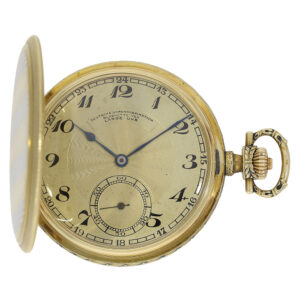 German two-colour gold Art Deco lever watch Circa 1930