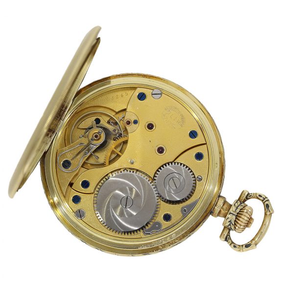German two-colour gold Art Deco lever watch Circa 1930 German two-colour gold Art Deco lever watch Circa 1930