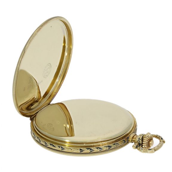 German two-colour gold Art Deco lever watch Circa 1930 German two-colour gold Art Deco lever watch Circa 1930