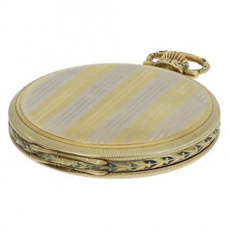 German two-colour gold Art Deco lever watch Circa 1930