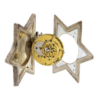 French silver form watch so called "Star of David" Circa 1820