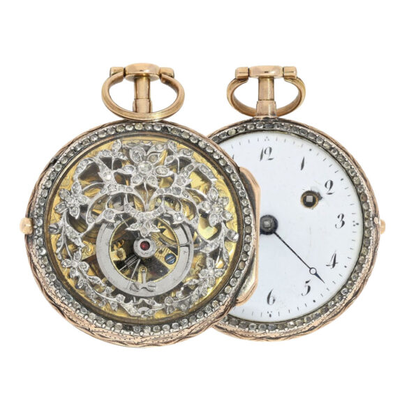 High quality Gold skeletonized verge watch Circa 1780 High quality Gold skeletonized verge watch Circa 1780
