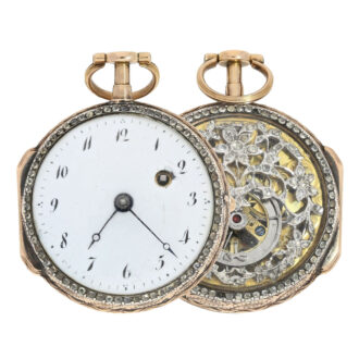 High quality Gold skeletonized verge watch Circa 1780 High quality Gold skeletonized verge watch Circa 1780