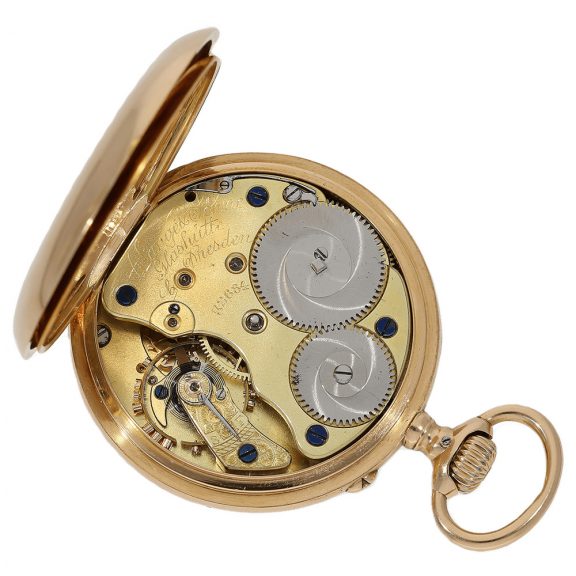 German gold Glashütte precision pocket watch Circa 1894 German gold Glashütte precision pocket watch Circa 1894