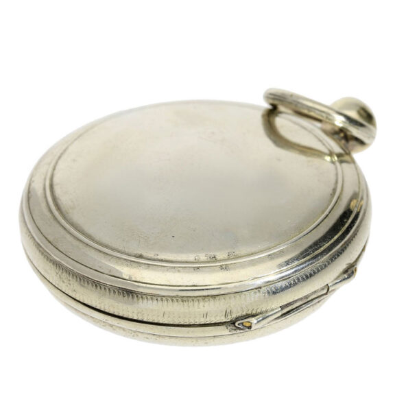 Unusual French nickel open faced pocket watch Circa 1800 Unusual French nickel open faced pocket watch Circa 1800