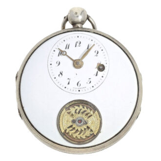 Swiss silver and enamel verge pocket watch Circa 1770