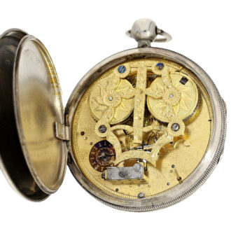 Swiss silver and enamel verge pocket watch Circa 1770