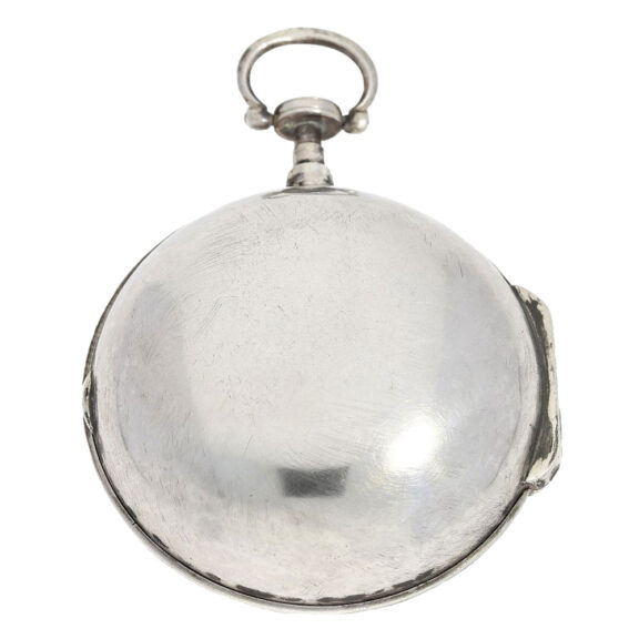 French silver verge pocket watch with calender Circa 1790 French silver verge pocket watch with calender Circa 1790