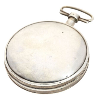 French silver verge watch with hidden erotic scene Circa 1790