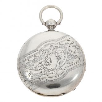 Swiss silver duplex made for the Chinese market Circa 1860 Swiss silver duplex made for the Chinese market Circa 1860