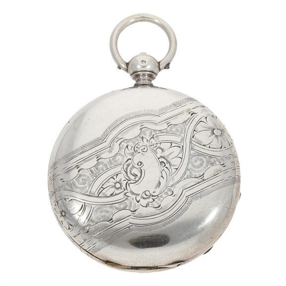 Swiss silver duplex made for the Chinese market Circa 1860 Swiss silver duplex made for the Chinese market Circa 1860