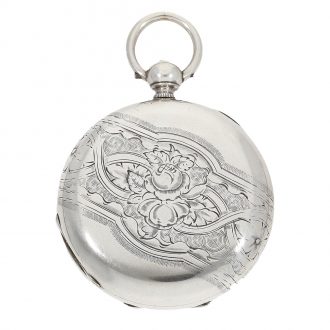 Swiss silver duplex made for the Chinese market Circa 1860 Swiss silver duplex made for the Chinese market Circa 1860