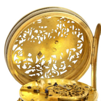 French gilt verge with engraved Napoleon scene Circa 1806