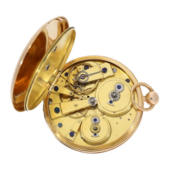 French 18 carat gold Seconde Morte pocket watch Circa 1822 French 18 carat gold Seconde Morte pocket watch Circa 1822