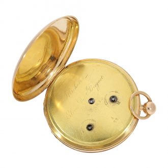 French 18 carat gold Seconde Morte pocket watch Circa 1822