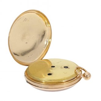French 18 carat gold Seconde Morte pocket watch Circa 1822