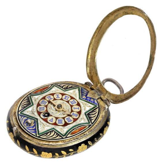 Austrian silver/enamel oval pendant pocket watch Circa 1800 Austrian silver/enamel oval pendant pocket watch Circa 1800