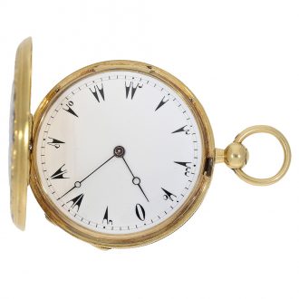 Swiss gold and enamel watch for the Chinese market Circa 1850