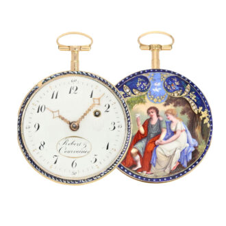 Fine Swiss gold and enamel verge pocket watch Circa 1795