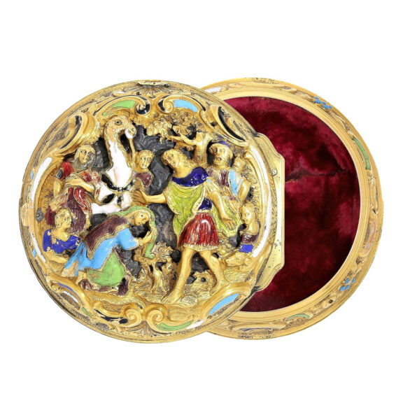English gold open worked repoussé pocket watch Circa 1740