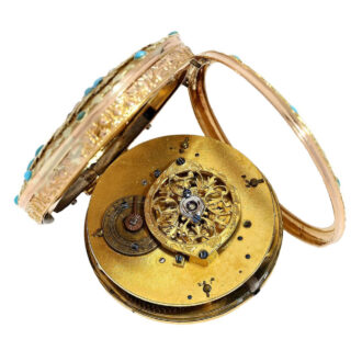 French gold, pearls and Turkisch stone watch Circa 1820