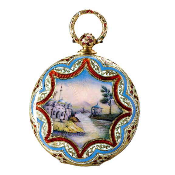 Gold Swiss watch made for the Ottoman market Circa 1850 Gold Swiss watch made for the Ottoman market Circa 1850