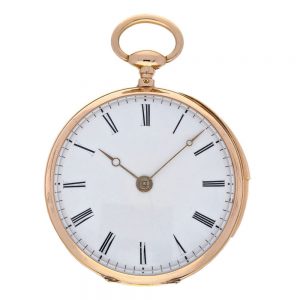 French gold quarter repeating pocket watch Circa 1840
