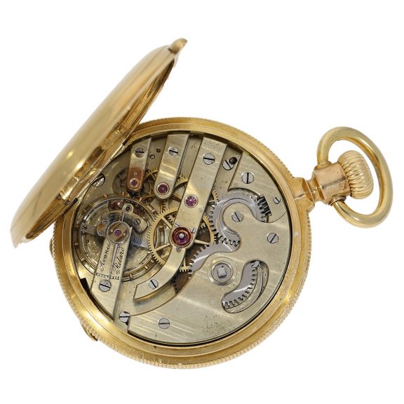 Swiss gold hunting cased ankerchronometer Circa 1870 Swiss gold hunting cased ankerchronometer Circa 1870
