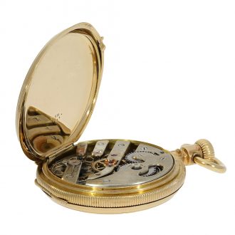 Swiss gold hunting cased ankerchronometer Circa 1870