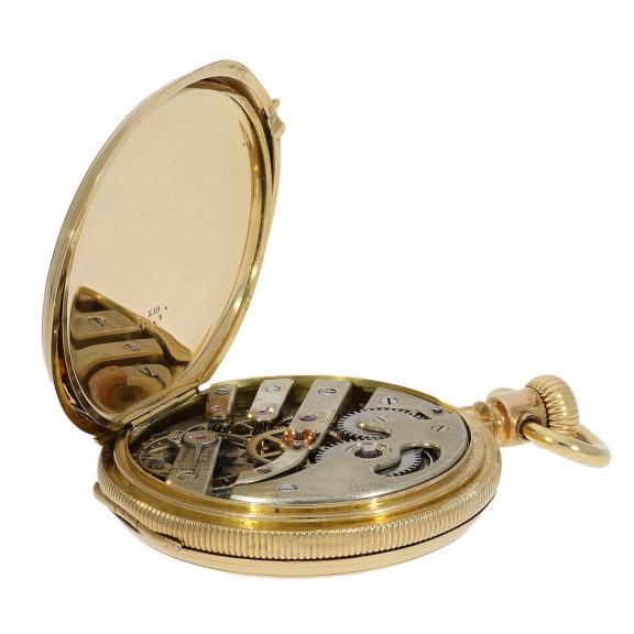Swiss gold hunting cased ankerchronometer Circa 1870 Swiss gold hunting cased ankerchronometer Circa 1870