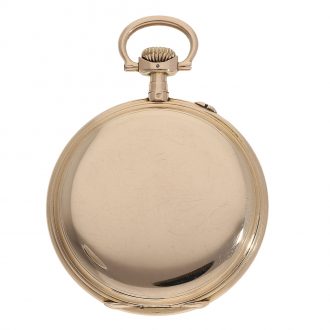 Swiss 18K gold pocket watch with regulator dial Circa 1910