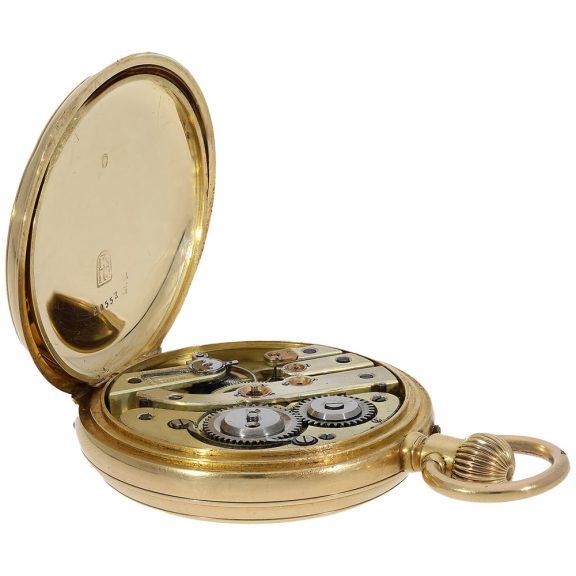 Swiss astronomical watch with digital jumping hour Circa 1880 Swiss astronomical watch with digital jumping hour Circa 1880