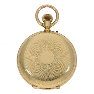 Swiss astronomical watch with digital jumping hour Circa 1880
