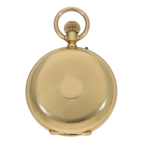 Swiss astronomical watch with digital jumping hour Circa 1880 Swiss astronomical watch with digital jumping hour Circa 1880